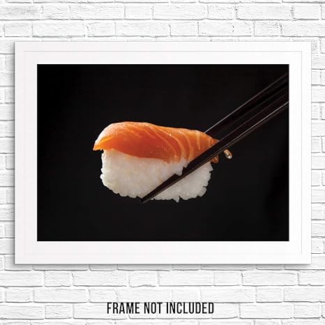 Amazon Com Kitchen Wall Decor Sushi Art Print Poster 11 X14 Unframed Modern Artwork For Dining Room Or Japanese Food Restaurant Picture Gallery Posters Prints