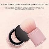 QRJ Soft Powder Face Makeup Brush Pink Cheeks Blusher Bronzer Kabuki Brush view 5