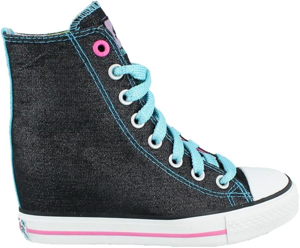 Women's Skechers, Gimme Glitter Bomb HiTop Sneakers Black