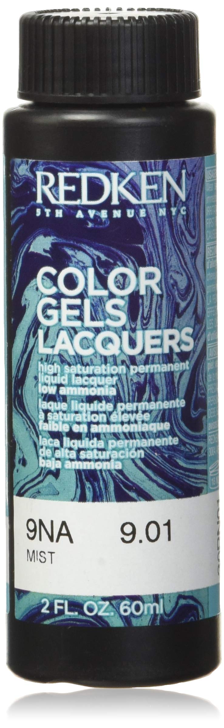Redken Colour Gels Lacquer Permanent Hair Colour, No. 9NA Mist, 60 ml