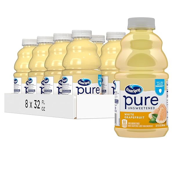 OCEAN SPRAY® PURE UNSWEETENED WHITE GRAPEFRUIT, 100% WHITE...