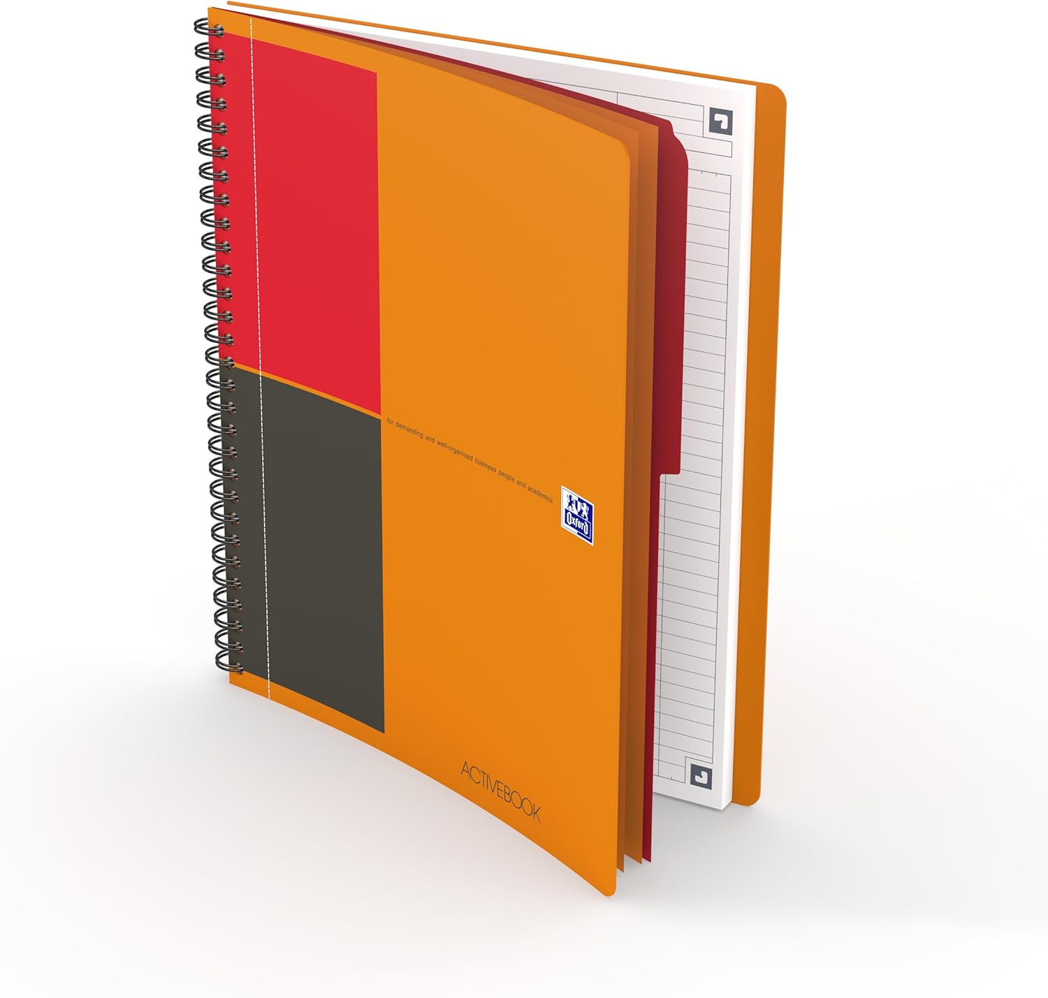 Oxford International Activebook Chequered B5 1 Stück Orange