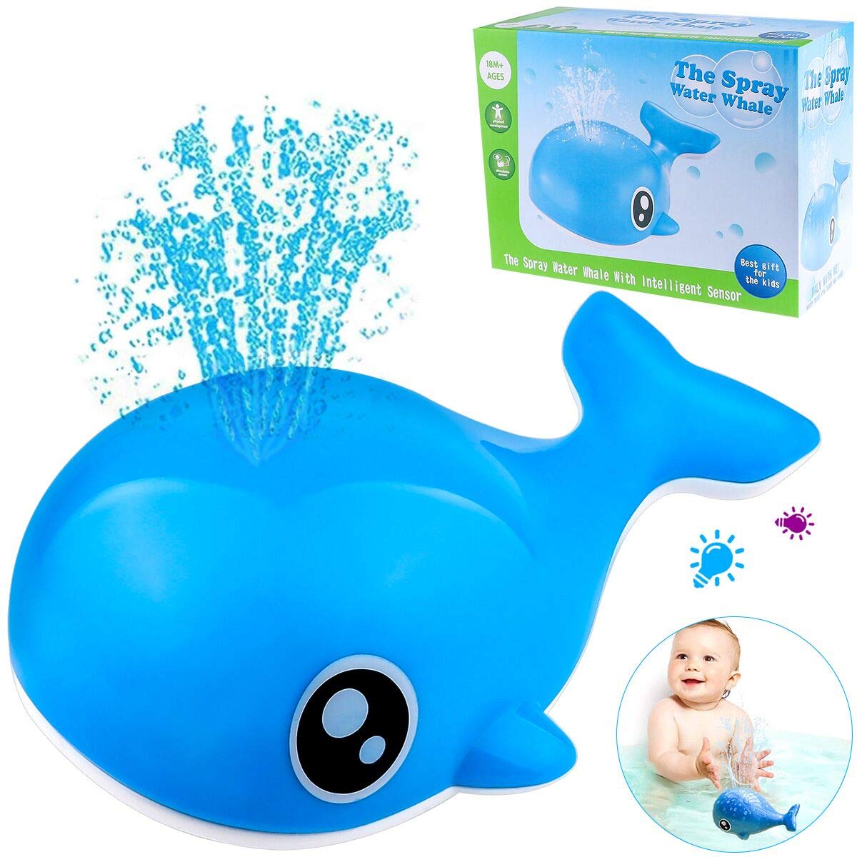 whale waterfall bath toy
