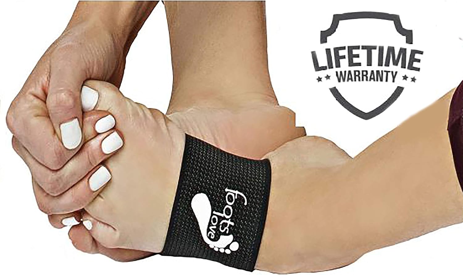 Foots Love- Compression Arch Support Sleeves for Plantar Fasciitis. The Original Nano Sock Copper Bandage. Guaranteed Top Quality. Avoid The Pain.: Health & Personal Care