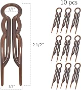 Good Hair Days U-Shaped Plastic Hair Pins Magic Grip Tortoise Shell 2.5 Inch view 2