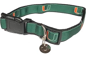 PRO SPORT BRAND College Pet Dog Collars (Small, Miami)