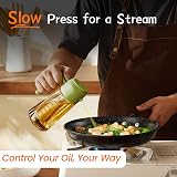 TrendPlain 16oz Olive Oil Spray Bottle Dual Dispenser Black Green view 3