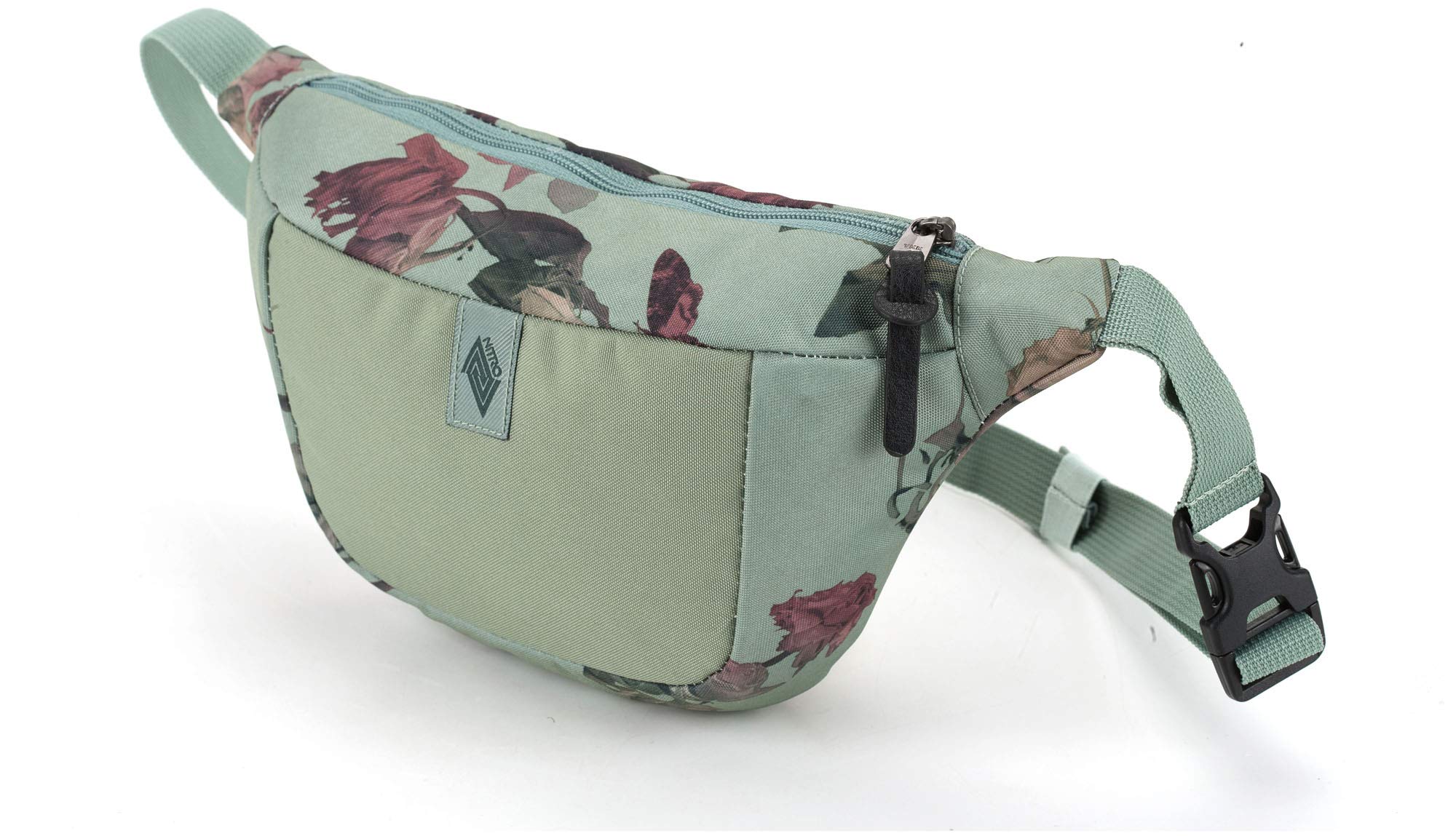 Hip Bag, Stylische Brusttasche, Gürteltasche mit 2 Fächern, Travel Pack, Heritage Umhängtasche, Festival Hüfttasche, Bauchtasche, 25 x 14 x 8cm, Dead Flower