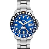 Fossil Men's Watch, Blue Quartz Stainless Steel Dive-Inpired Watch for Men