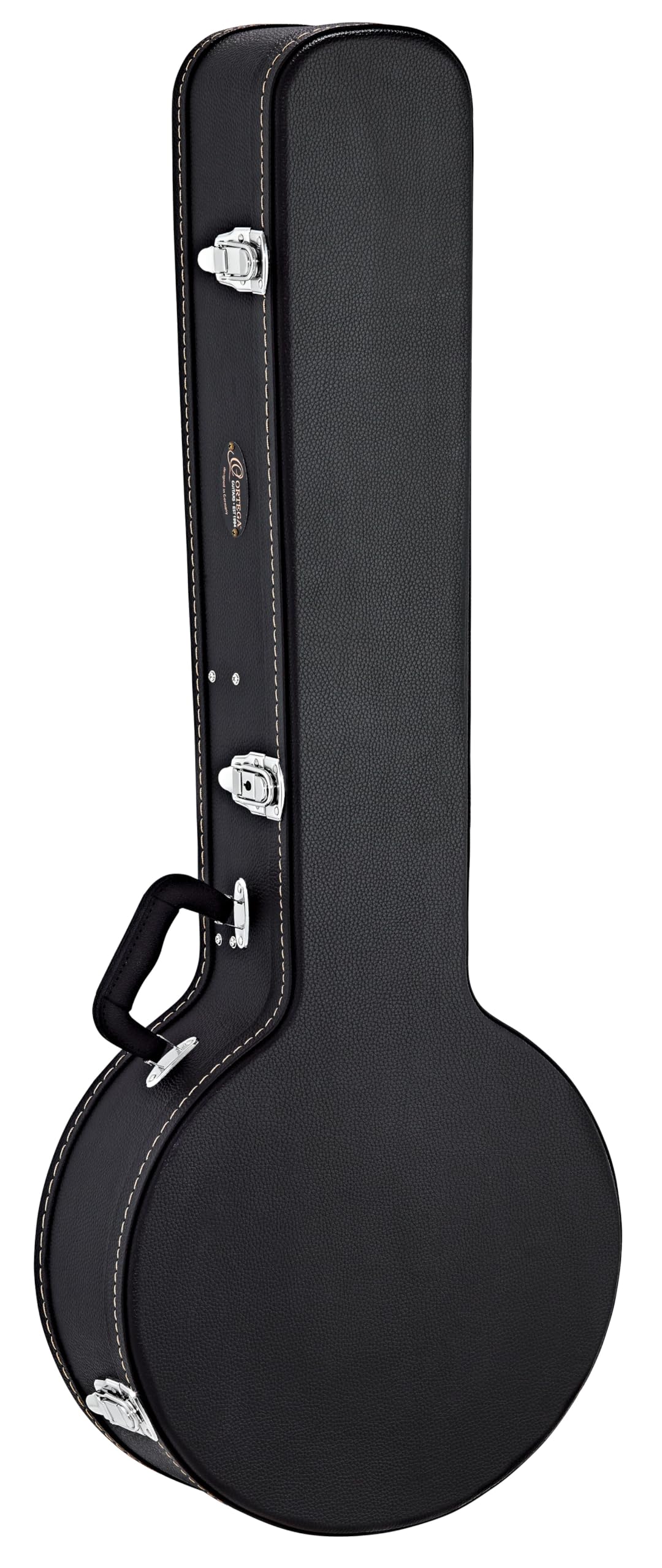 Ortega Guitars Economy Banjo Hardcase - Case for Banjo Instrument - Height 103 cm - Vinyl, Black (OBJCSTD)