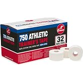 Cramer Team Color Athletic Tape, White, Latex-Free, 1.5" x 15yds, 32 Roll Bulk Case, Tearable Sports Tape for Wrists, Ankles, Baseball, Training, Strong Athletic Wrap for Athletes &amp; Trainers