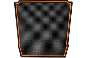 Asgohme Premium Dashboard Mats Fit for Subaru Crosstrek/Impreza 2018-2023 and Forester 2019-2024 Accessories, Custom Rubber Liner Inserts (Orange Trim)