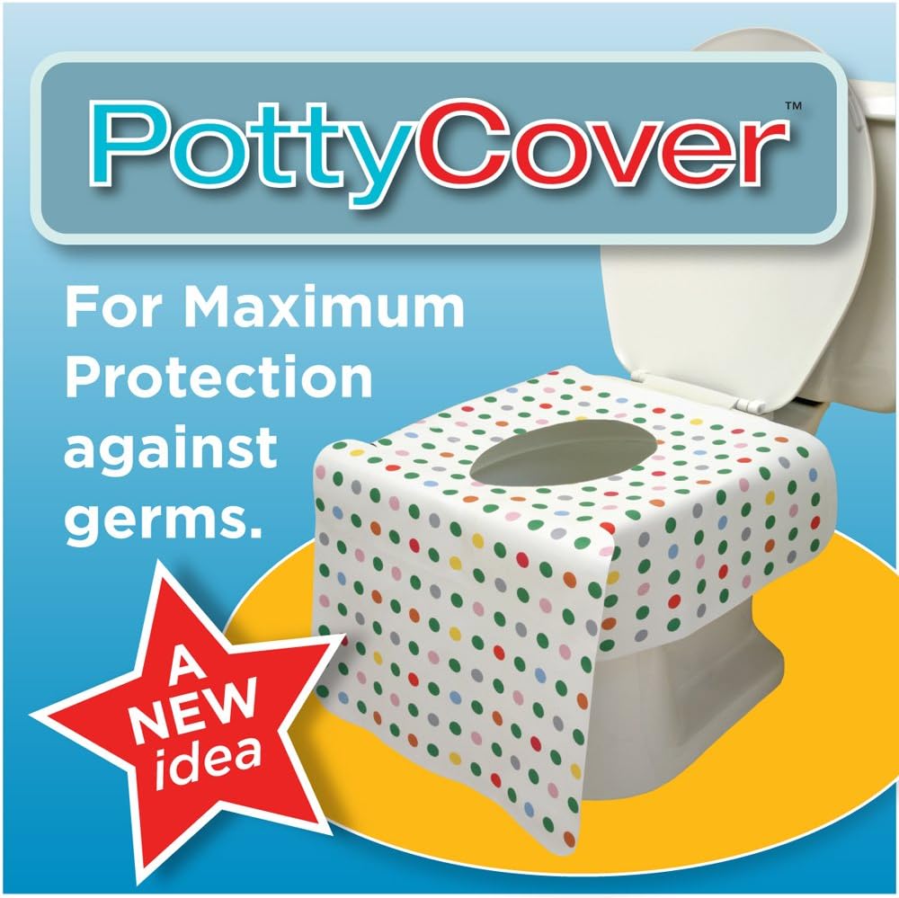 Potty Cover Childrens Toilet Seat Covers (6-Pack), Multicolor