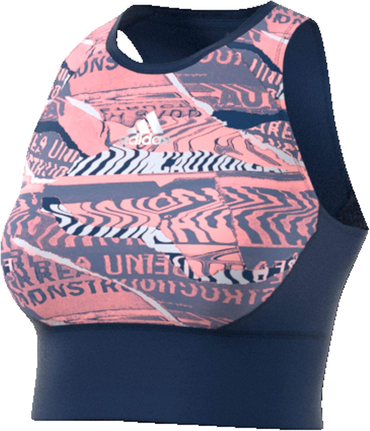 adidas Own The Run City Clash Cropped Women's Vest - SS20 - Medium - Pink at Amazon Womenâs 