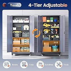 Yizosh Metal Garage Storage Cabinet with Locking