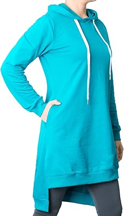 longline knitted hoodie