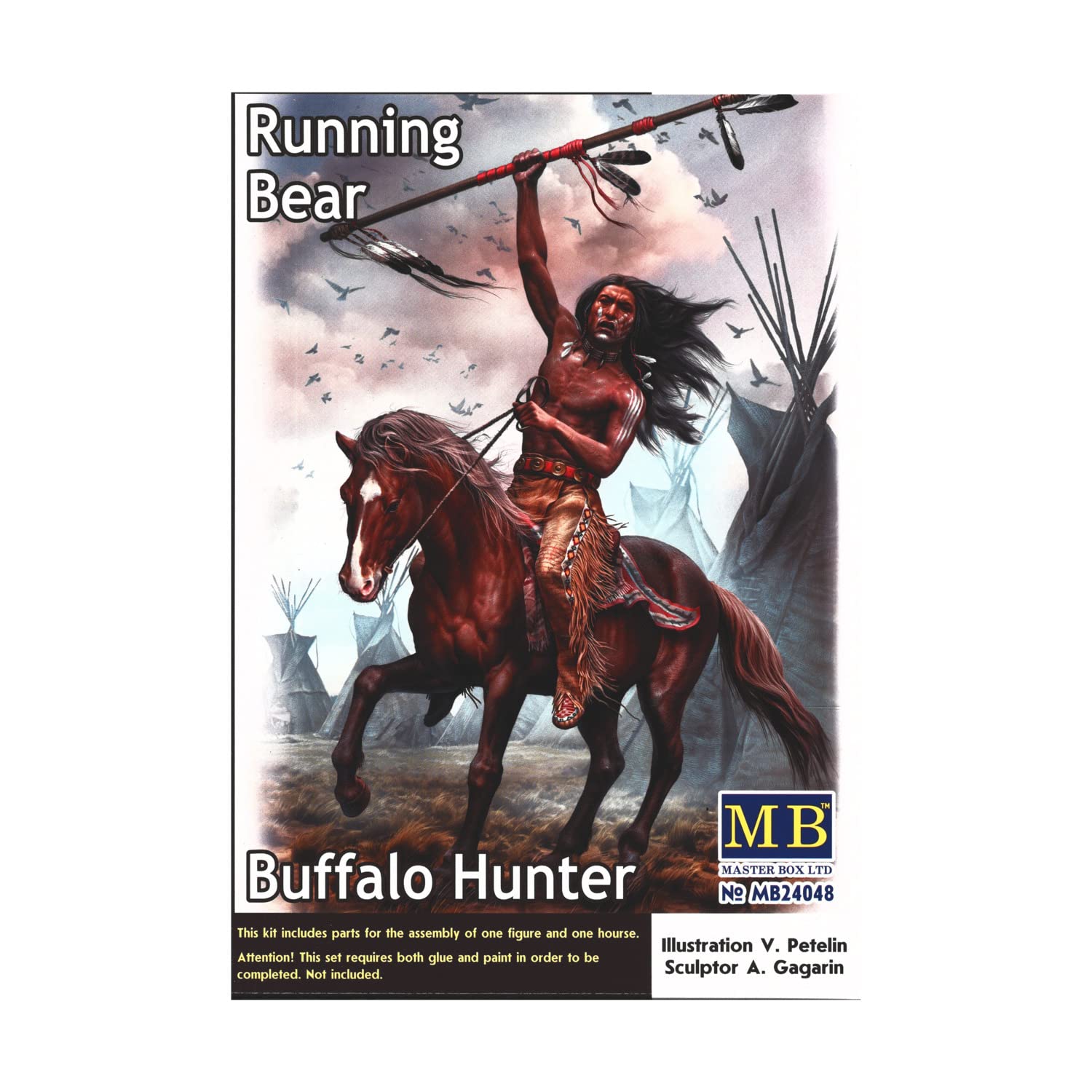 Masterbox 1:24 - Buffalo Hunter. Running Bear