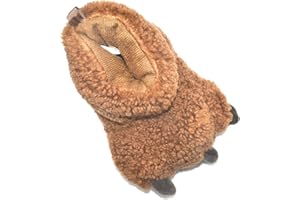 Millffy Funny Baby Boys Girls Soft Plush Slippers Bear PAW Animal Boots Infant Shoes Toddlers, Kids Costume Footwear