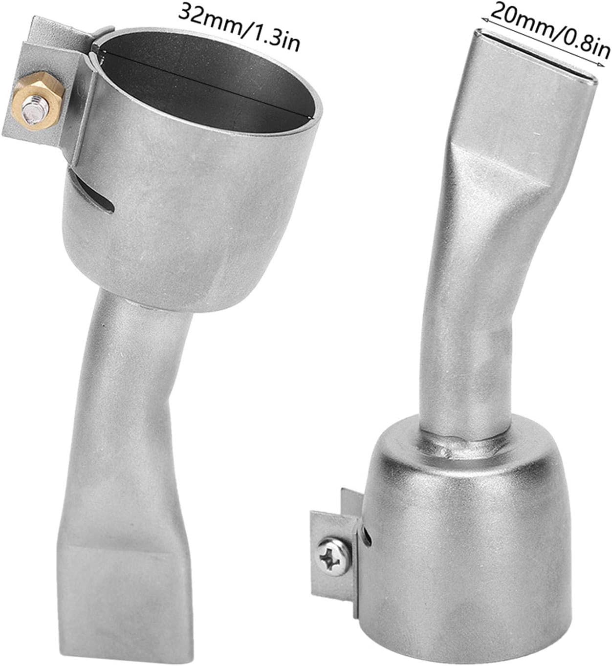 2Pcs Heat Gun Nozzle, Hot Air Gun Welding Nozzle for PVC Plastic Sheet