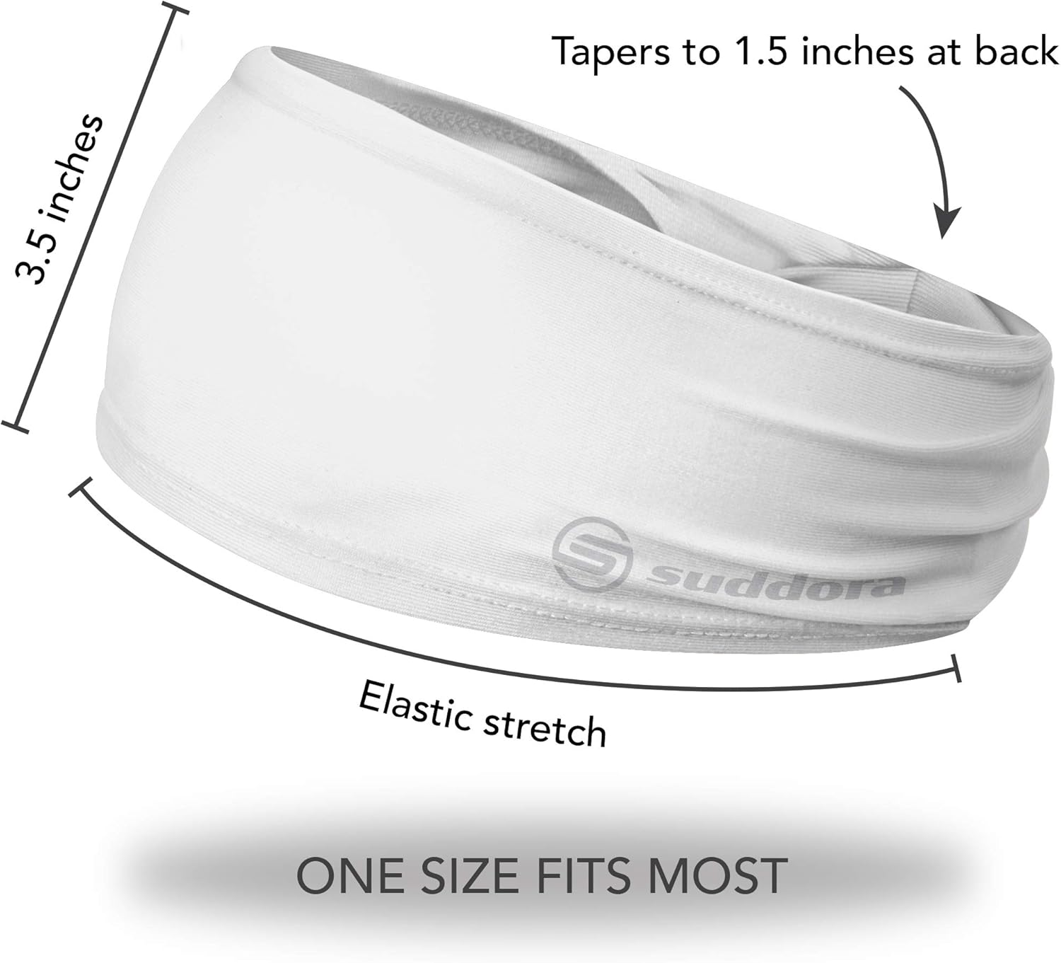 Suddora Solid Color Wide Headband/Sweatband - Workout, Football, Soccer, Yoga (Orange): Sports & Outdoors