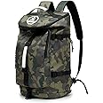 Kalesi Gym Duffle Bag Backpack 4-Way Waterproof with Shoes Compartment for camouflage travel Sport Hiking laptop (camouflage)
