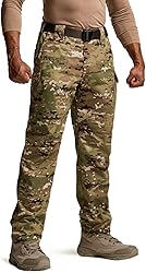 CQR Men's Tactical Pants, Water Resistant Ripstop