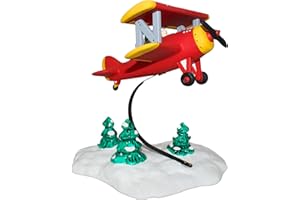 CHRISTMAS VILLAGE DEPARTMENT 56 SPIRIT OF THE SNOW VILLAGE AIRPLANE #5440-2 Department 56 SNOW VILLAGE (6 Inches Tall)