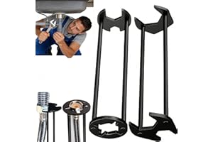 Multifunctional Sink Wrench,Carbon Steel Sink Wrench Faucet Tool for Tight Spaces,360° Rotating Universal Plumber Wrenches,So