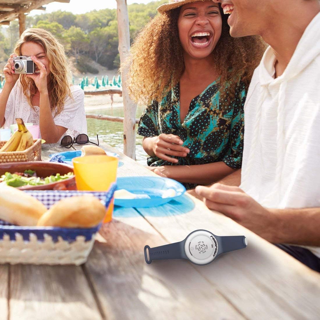 RADARCAN R-100 Plus Portable Electronic Mosquito Repeller, Premium ultrasonic Repellent Bracelet / Watch, Highly Effective. Eco-Friendly. Baby, Kids and Adults. All Outdoor Activities (Turquoise) : Garden & Outdoor
