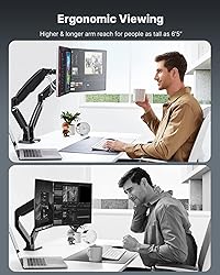 HUANUO Dual Monitor Stand for 13 to 40