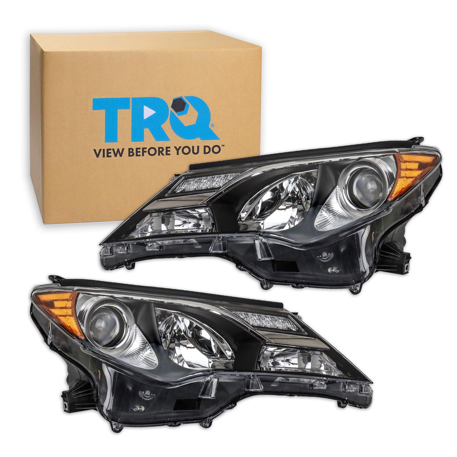 TRQ Headlight Assembly Set Headlights Driver