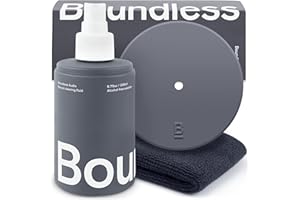 Boundless Audio Record Cleaning Solution - 6.75oz Vinyl Cleaner Fluid, Vinyl Cleaner Cloth & Record Label Protector - Complete Cleaning Kit