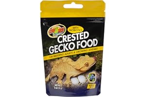 Zoo Med Crested Gecko Food Premium Blended Gecko Formula Blueberry Flavor 2 Ounce, ZM219