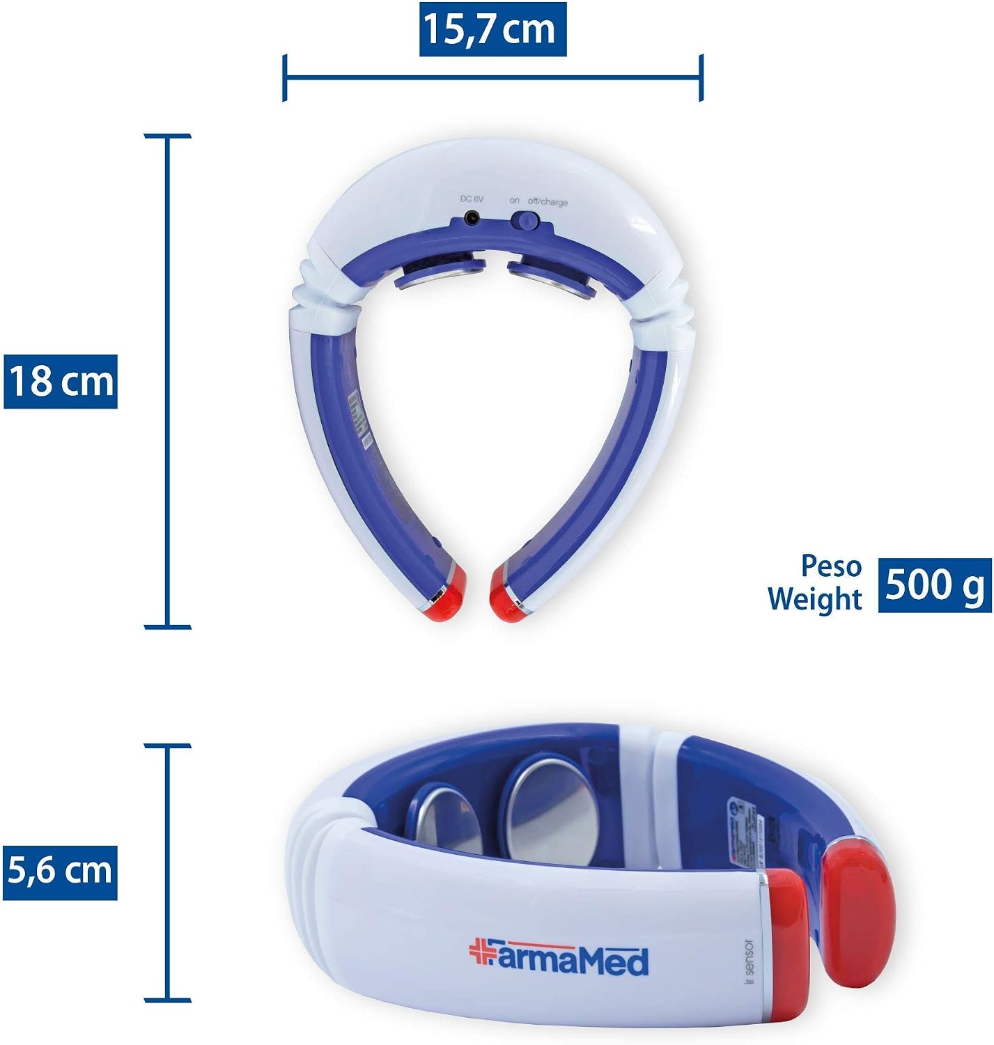 FARMAMED Neck Massager, Electric Pulse, Snap-On Neck Massagers, Electric Cervical Massager, Wireless Remote Control with LCD Display - Image 4