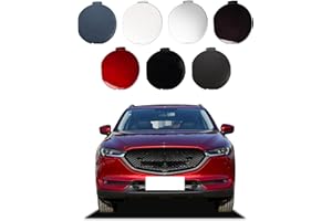 CZSHIYUE Front Bumper Tow Hook Cover Towing Eye Cap Fit for Mazda CX-5 2017 2018 2019 2020 2021 KB8A50A11 KB8A50A11BBB (Black, Left Driver Side) Xinpinsai