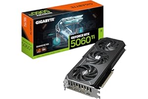 GIGABYTE GeForce RTX 5060 Ti Gaming OC 16G Graphics Card, 16GB 128-bit GDDR7, PCIe 5.0, WINDFORCE Co...