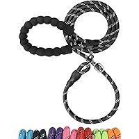 TagME Reflective Slip Lead Dog Leash for Puppy Small Dogs Training and Walking, 6ft Climbing Rope Leash for Dogs Up to…