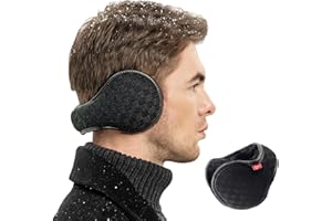 JIDIRIJI Ear Muffs For Winter Foldable Ear Warmers For Men And Women-Men's Earmuffs For Outdoor Skiing And running