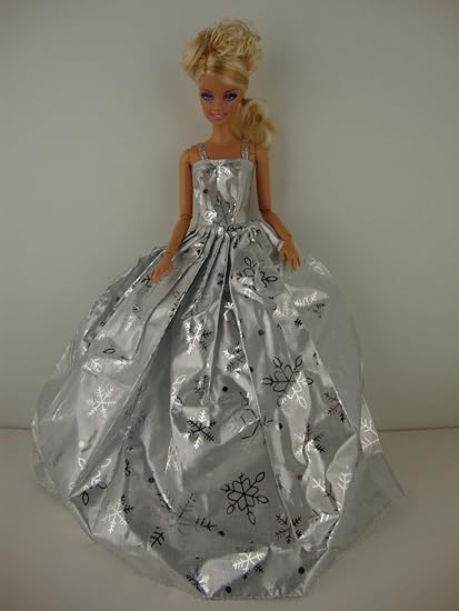 barbie silver dress