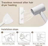 susswiff 6 Pack White Adhesive Hooks for Wall and Door 13 lb Hold view 9