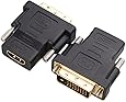 Cable Matters (2 Pack) Gold-Plated DVI to HDMI (Male to Female) Adapter