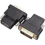 Cable Matters (2 Pack) Gold-Plated DVI to HDMI (Male to Female) Adapter