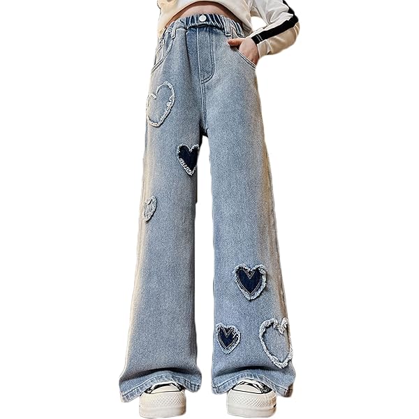 Amazon.com: MYtodo Girls Lovely Heart Pattern Printed