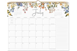 2026 Calendar - Cabbrix Wall Calendar 2026, 18 Monthly Calendar from July 2026 - December 2027, 15" x 12", Twin-Wire Binding,
