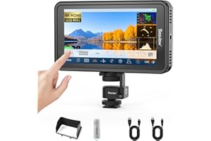 Desview R5II 5.5-inch Camera Field Monitor 4K HDMI 800nit HDR Support LUTFalse Color - for Sony/Canon DSLR Film Making Video Production