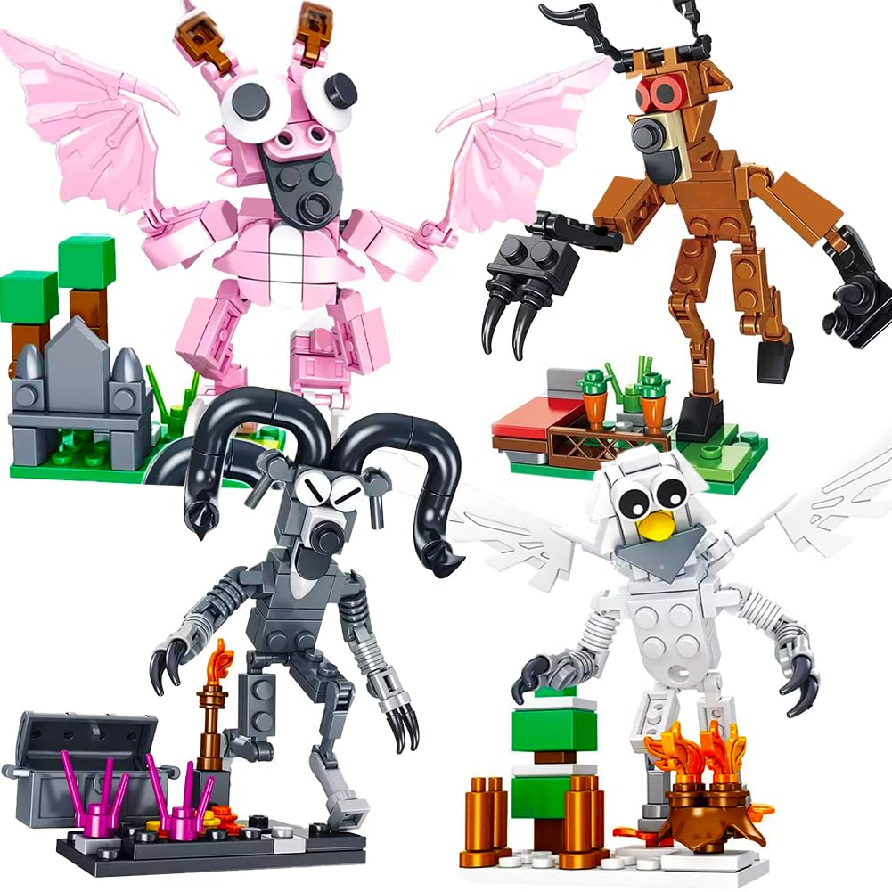 99 Nights In The Forest Building Toys,407pcs Brick Set for Kids & Adults,Deer Monster & Forest Creatures Block Figures,Creative Building Games, Toy Idea