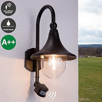 Lindby Wandleuchte Aussen Daphne Mit Bewegungsmelder