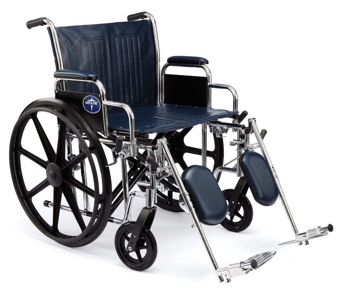 Medline Excel ExtraWide Wheelchairs, Removable Desk Length