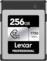 Lexar Professional CFexpress Type B Silver 256GB Card 1750MB/s Read