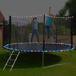IJG Solar Rope Lights Outdoor Decoration, 8 Modes